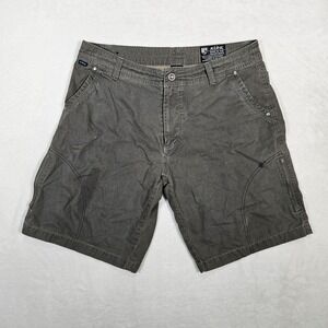 Kuhl Men's Vintage Patina Dye Hiking Shorts Zip Cargo Pockets Size 36‎ Gray